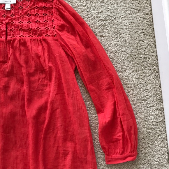 J. Crew Embroidered Gauze Top - Picture 4 of 7